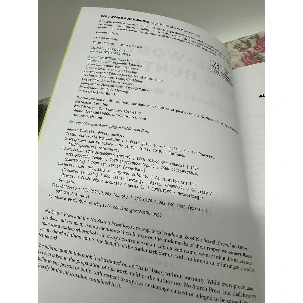 Real-World Bug Hunting Field Guide to Web Hacking Peter Yaworski No Starch Press